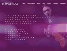 Tablet Screenshot of cliftondavidbroadbridge.com